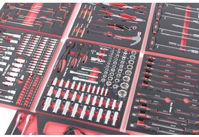 TM Ensemble d'outils de qualité premium de 262 pièces avec finition aspect carbone