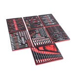 TM Ensemble d'outils de qualité premium de 262 pièces avec finition aspect carbone