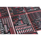 TM Ensemble d'outils de qualité premium de 262 pièces avec finition aspect carbone