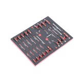 TM Ensemble d'outils de qualité premium de 262 pièces avec finition aspect carbone