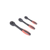 TM Clé à cliquet professionnelle Premium 1/2" de TM avec 72 dents, en rouge et noir