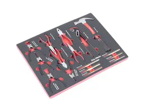 Ensemble d'outils premium avec insert en aspect carbone, modèle 6