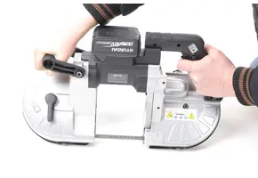 114 Scie à ruban à métaux variable portative professionnelle sur batterie 18v