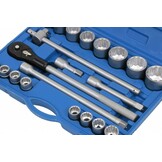 Ensemble de douilles professionnelles 3/4" de 21 pièces de TM