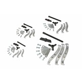 Ensemble de 72 extracteurs de poulie à 2 et 3 branches, tailles 75/100/150/200 mm