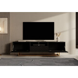 Meuble TV Design moderne avec cadre noir 190 x 36,8 x 51,4 cm