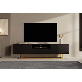 Meuble TV Design moderne avec cadre noir 190 x 36,8 x 51,4 cm