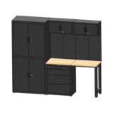 Système d'atelier TM Premium, 8 pièces, noir mat