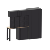 Système d'atelier TM Premium, 8 pièces, noir mat