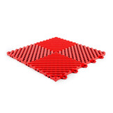 TM Dalle de garage, dalle de detailing, dalle clipsable dure rouge 400x400x18 mm
