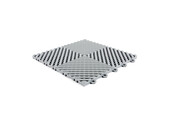 TM Dalle de garage, dalle de detailing, dalle clipsable dure gris clair 400x400x18 mm