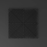 TM Sol de garage, Dalle de detailing, Dalle clipsable ouverte rigide Noir 400x400x18mm