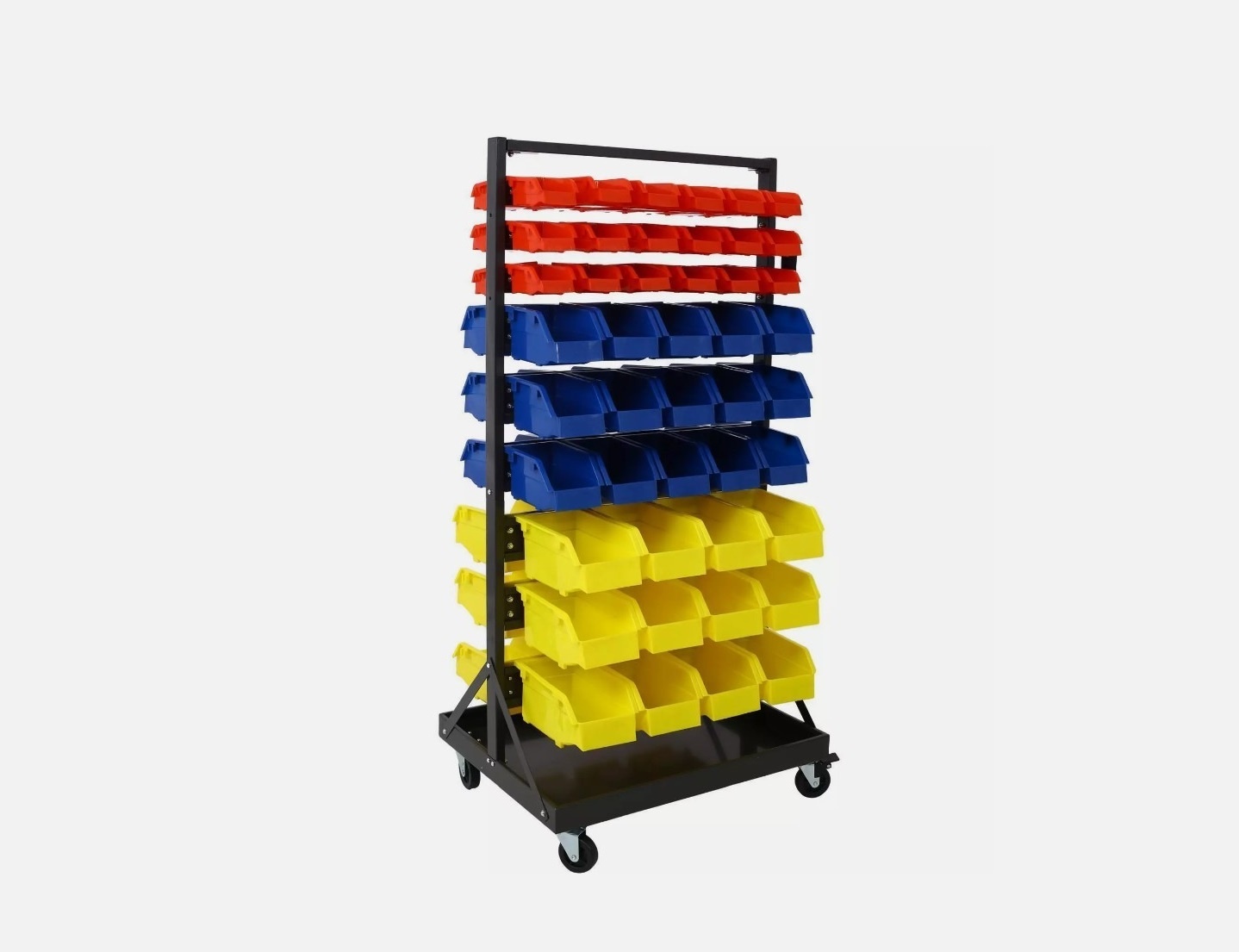 TM Rayonnage Mobile avec 90 Bacs de Rangement