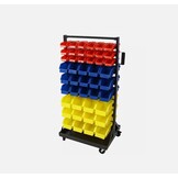 TM Rayonnage Mobile avec 90 Bacs de Rangement