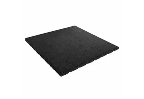 Dalle en caoutchouc TM 20 mm – 50 x 50 cm – Noir
