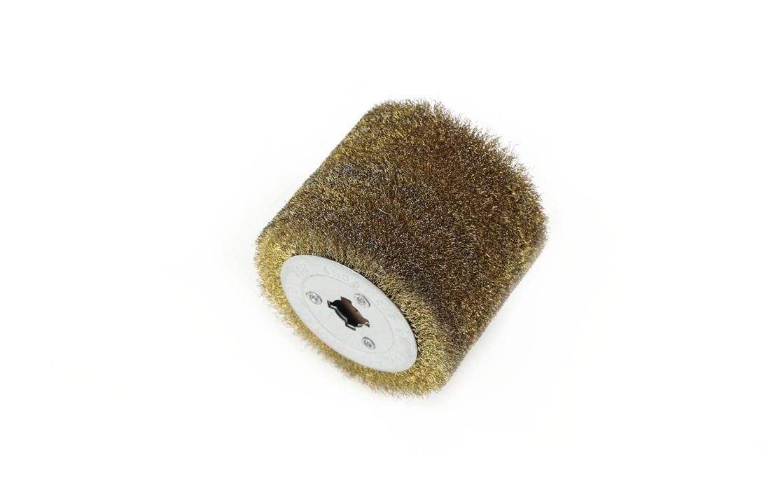 Brosse en acier TM pour machine à satiner 100 x 115 mm