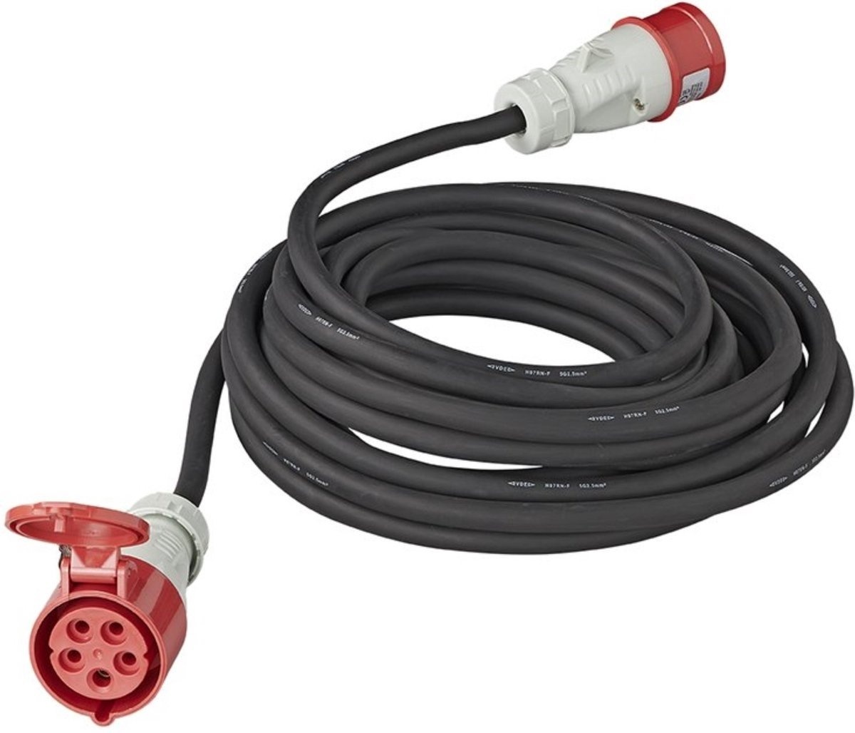 TM Rallonge 5 pôles 16A 5x1,5 mm² 25 mètres