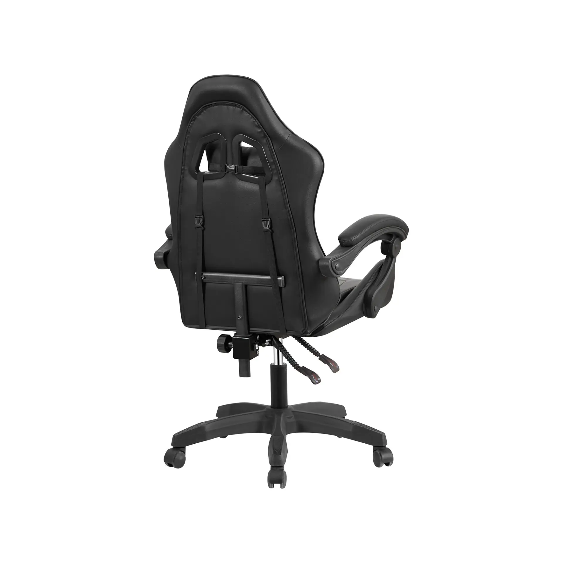 Fauteuil Gaming Ergonomique, Dossier Réglable, Support Lombaire Et Appui-tête - Noir