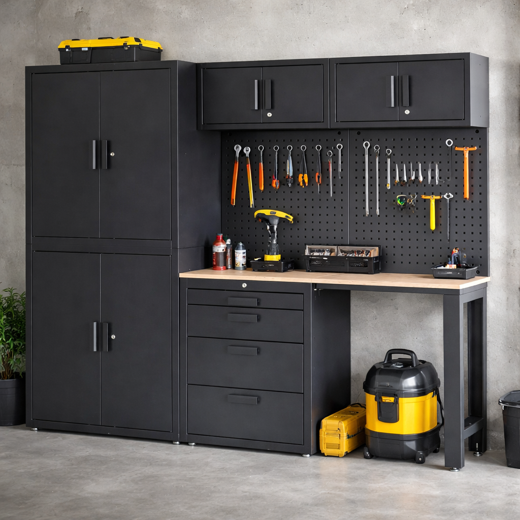 Système d'atelier TM Premium, 8 pièces, noir mat