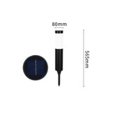 TM Lampe Extérieure sur Pied LED - Luminaire Solaire IP44 Argent