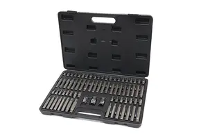 Set de douilles et embouts Allen, Torx, Spline et Ribe 75 pièces