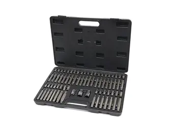 Set de douilles et embouts Allen, Torx, Spline et Ribe 75 pièces