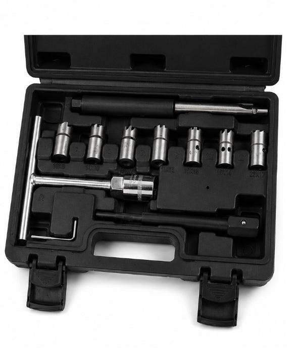 Ensemble de 10 tarauds pour injecteurs diesel TM
