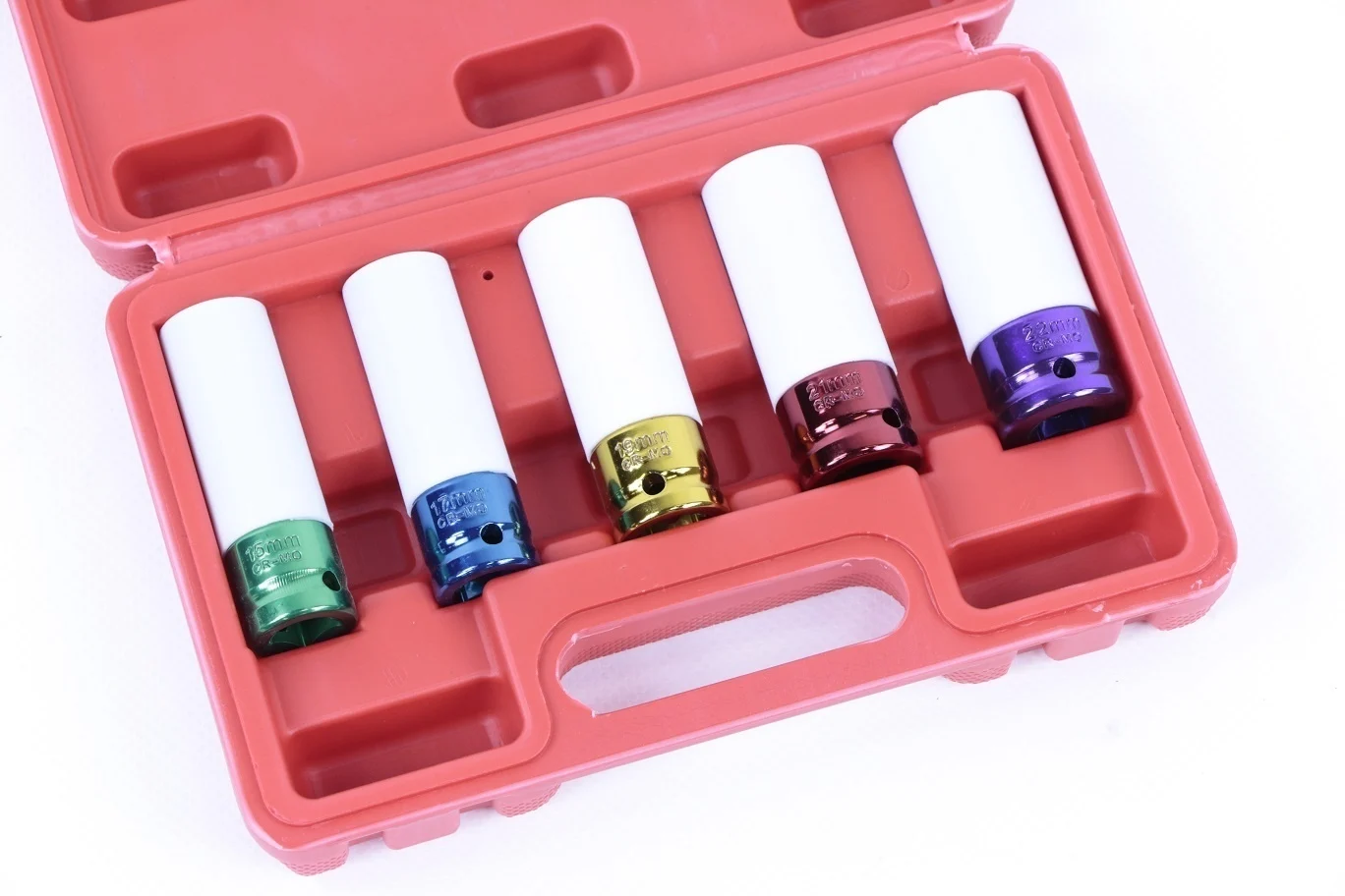 TM Ensemble de 5 douilles longues à haute résistance avec manchons de protection