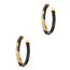 Gas Bijoux Cobra Hoop Gold Black