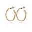 Gas Bijoux Tresse Hoop Gold