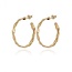 Gas Bijoux Tresse Hoop Gold