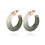 Gas Bijoux Abalone Hoop acetate gold - Green