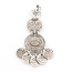 Gas Bijoux Arlequin triple row earanellos Silver