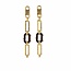 Gas Bijoux Escale Earrings Gold Black