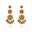 Gas Bijoux Sequin triple rows earrings gold