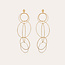 Gas Bijoux Torsade Multi earrings gold