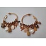 Gas Bijoux Anastasia Hoop earrings gold black