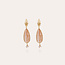 Gas Bijoux Serti Goutte small gold - Red Hematoide