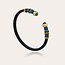 Gas Bijoux Sari Bis bracelet acetate gold - Black - blue duck