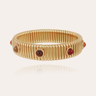 Strada bracelet middle size gold brown multico
