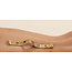 Gas Bijoux Totem enamel bracelet large size gold