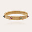 Gas Bijoux Strada bracelet small size gold purple multico