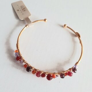 Calliope Serti bracelet gold Raspberry