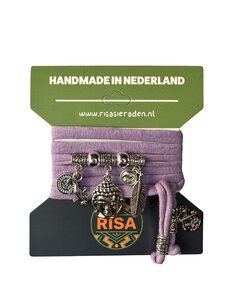  Boeddha Groot Lila - Zilver