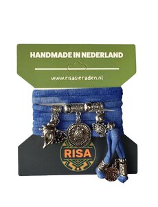  Turtle blauw - zilver