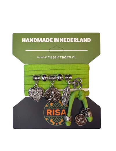  Zittende Boeddha Appelgroen - Zilver