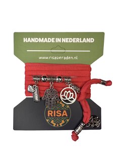  Hamsahand roze - zilver