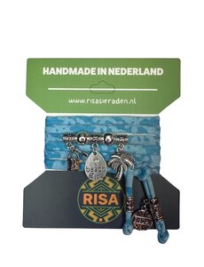  Beach Girl Turquoise - Zilver