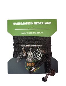  Bodhisattva glitterbruin - Zilver