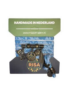  Peace camo turquoise - brons